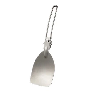 1pc Folding Spatula Frying Shovel Stain Steel Portable Camping Kitchen Cookware - Picture 1 of 12