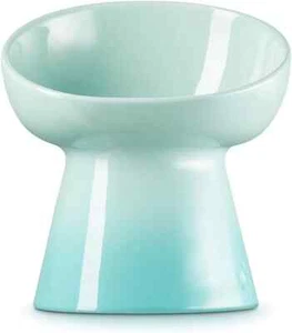 Le Creuset High Stand Pet Ball Cool Mint Stain Resistant Microwave Safe New - Picture 1 of 1