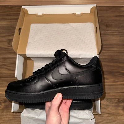NIKE AF1 Nike Air Force 1 Low '07 Triple Black - Size 8 UK New - FREE UK NEXT DAY!