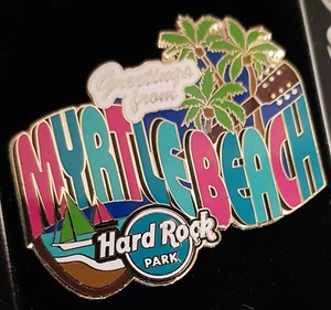 MYRTLE BEACH PARK GREETINGS FROM SERIES SAILING YACHTS Hard Rock Cafe PIN CARDED - Picture 1 of 1