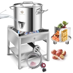 Bruciatore a Propano ARC per Cucina da Esterno - Pentola Grande con Beccuccio Acqua 20QT - Foto 1 di 7