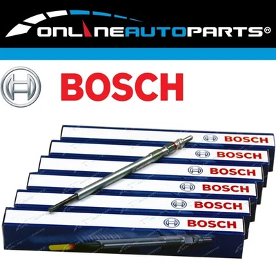 6 Bosch Diesel Glow Plugs for Jeep Grand Cherokee WH 3.0L CRD 6cyl Laredo - Image 1 of 2