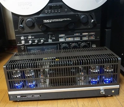 LUXMAN KMQ60 50C-A10pp Vacuum Tube Power Stereo Amplifier Working USED[VeryGood] - Image 1 of 4