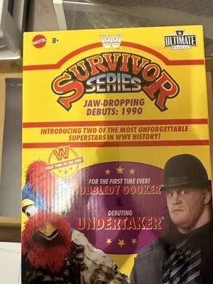 Mattel Survivor Series 1990 Undertaker and Gobbledy Gooker paquete de 2 Foto 1 de 2