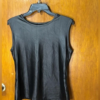 Feminino Leon Max edição limitada preto médio couro sintético frente luxo hippie gótico - Imagem 1 de 4