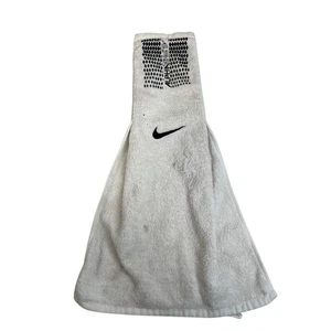 Nike Alpha Fußball Handtuch weiß trockene Hände Frottee Baumwolle Logo - Bild 1 von 10