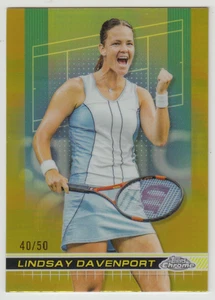 2024 Topps Chrome Tennis Lindsay Davenport #186 Gold Refractor /50 - Picture 1 of 2