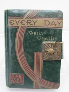 SAD DEATH of 18 Year Old Girl, Grieving Mother 1955 Five Year Diary Vintage TX - Imagen 1 de 16