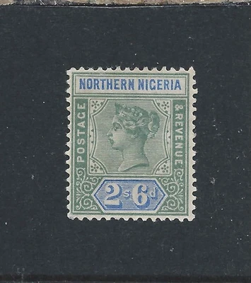 NORTE DE NIGERIA 1900 2s6d VERDE Y ULTRAMAR COMO NUEVO SG 8 CAT £180 Foto 1 de 2