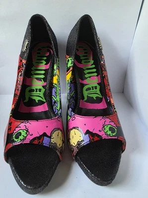 Tacones Demonia para mujer talla 6 Zombie punta abierta Foto 1 de 4