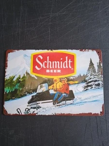 Repoduction Tin Sign 8x12 Schmidt Beer - Picture 1 of 1