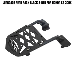 LUGGAGE REAR RACK BLACK FIT FOR HONDA CB 200X - Picture 1 of 5