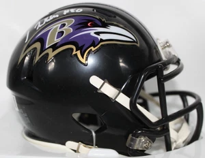 Isaiah Likely Signed Baltimore Ravens Mini Helmet - Beckett - Picture 1 of 3