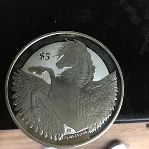 2018 5oz Silber British Virgin Islands Pegasus in Minty - Bild 1 von 3