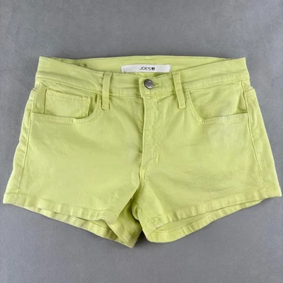 Joes Jeans Sunny Yellow Denim Shorts Womens 27 Bright Spring Statement USA Made - Image 1 of 4