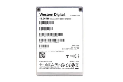 WD DC SS530 WUSTR15ASS200 15.36TB 2.5" 12Gb/s TLC SAS SSD P/N: 0P40378 Probado Foto 1 de 2