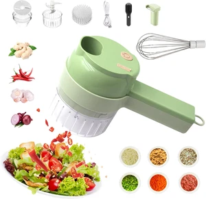 4 in 1 Multi-Functional Portable Electric Vegetable Cutter Set, Wireless Vegetab - Picture 1 of 11