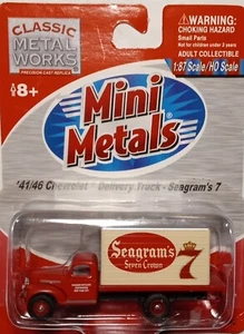 CMW Mini Metals #30362 1941-1946 Chevrolet Delivery Truck Seagram's Seven Crown - Picture 1 of 3