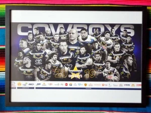 Framed 2019 NORTH QUEENSLAND COWBOYS NRL Poster - 62cm x 44.5cm x 3cm - Bild 1 von 1
