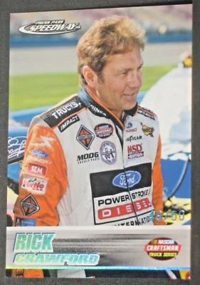 Rick Crawford 2008 Press Pass Speedway Holofoil Parallel #52 (49/50) - Image 1 of 2
