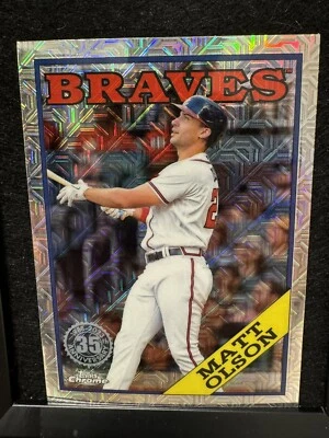 2023 Topps Series 1 - 1988 Topps Chrome Silver Pack #T88C-98 Matt Olson - Image 1 of 2