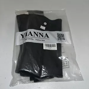 Yianna Women’s Waist Trainer Cincher Corset Size 4XL Black Latex Underbust NWT - Picture 1 of 5