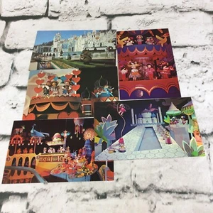 Vtg Walt Disney World Disneyland Postcard Lot of 5 It’s A Small World Park Ride - Picture 1 of 6