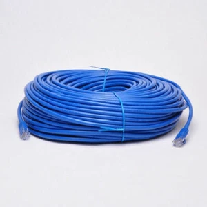 125 ft. Blue High Quality Cat6 550MHz UTP RJ45 Ethernet Bare Copper Network Cabl - Imagen 1 de 2