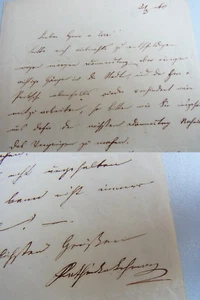Wiener Malerin Katinka Lehmann: Brief von 1860 / Frau von Maler Moritz Lehmann - Bild 1 von 8