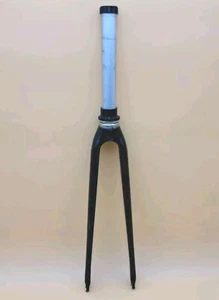 UBC Unknown Bike Co. Carbon Fiber Fork 8-3/4" x 1-1/8"~ Black ~ New Take Off - Picture 1 of 6