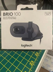 Logitech - Brio 100 1080p Full HD Webcam for Meetings and Streaming - Graphite - Photo 1/7