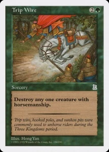 MTG Trip Wire NM Portal Three Kingdoms PTK English Magic card - Picture 1 of 3
