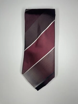 Галстук Kenneth Cole / красный в полоску / 100% шелк / L-58 дюймов и W-3,5 дюйма - Изображение 1 из 4