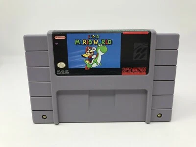 Super Mario World - Super Nintendo SNES - Game Cart only - SNS-MW-USA-1 - Image 1 of 3