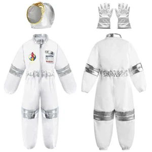 Kinder Jungen Astronauten Kostüm NASA Raumanzug Overall Cosplay Karneval Outfit - Bild 1 von 12