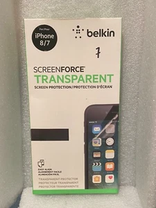 Belkin iPhone 8/7 Screenforce Transparente Protección Pantalla *NUEVO* mmm1 - Imagen 1 de 5