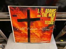 J.T. Adams and the Men Of Texas With Hearts Aflame LP Word stereo xtian VG+