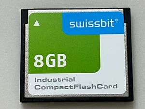 Swissbit 8GB SLC Chip industrial CompactFlash CF Memony Card SFCF8192H1B02T0-I-Q - Picture 1 of 8