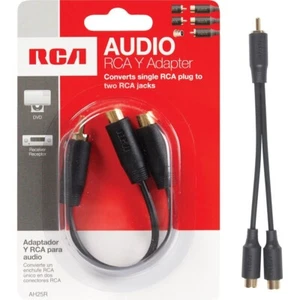 Cable adaptador en Y de 3" RCA AH25R 1 macho a 2 hembras - Imagen 1 de 1