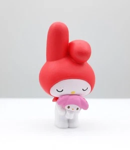 Sanrio My Melody holding plush 1.5" mini gacha figure toy - Picture 1 of 2