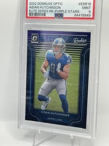 2022 Donruss Optic Elite Rookie Viola Stars AIDAN HUTCHINSON/25 PSA 9 LOW POP - Foto 1 di 1