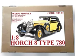 KIT 1:8 Horch 8 Type 780 - WESPE MODELS race car resin kit SBS51 - Picture 1 of 3