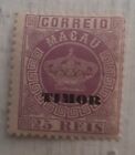 Portugal Stamp, 25 Reis, Macau, Correio, Lilac, 1884 To 1887, Rare Colour