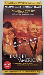 THE QUIET AMERICAN (VHS 2002) FULL LENGTH DEMO, Michael Caine, Brendan Fraser - Picture 1 of 7