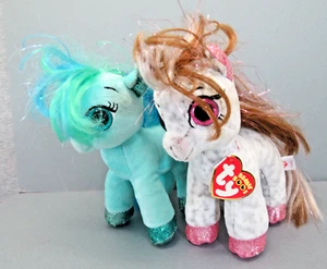 Menge 2 Ty Beanie Ponys Boos Zimt mit Handanhänger & Topas ohne Hängeetikett - Bild 1 von 10