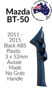3 Gauge Pillar Pod suit Mazda BT50 3 x 52mm Black ABS 2011 - 2015 Aussie Made - Picture 1 of 2