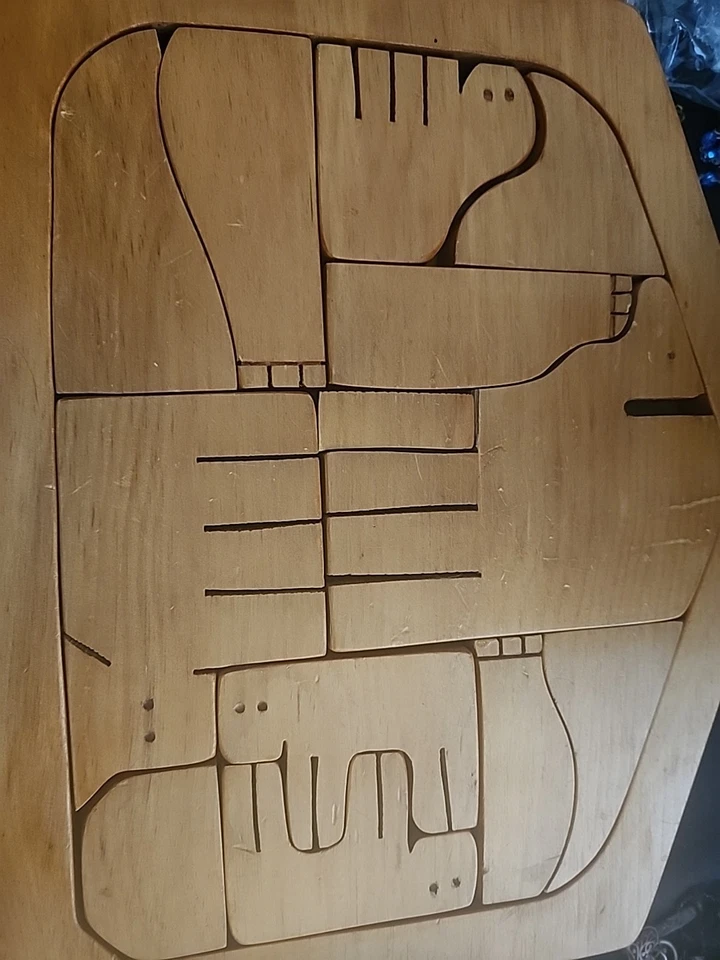 PUZZLE Belén Animal Artesanal Madera Vintage Puzzle ~1979 R196 Foto 1 de 4