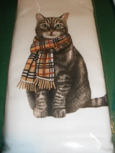 Saco de harina toalla de cocina Mary Lake-Thompson gato con bufanda (SU158) - Imagen 1 de 2