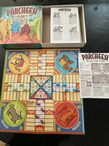 Parcheesi Board Game The Classic Game of India - 100% Complete - Milton Bradley - Picture 1 of 8