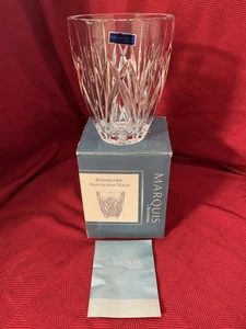 Marquis by Waterford Brillantschliff Kristall Brookside Hurricane Vase 5,5" UVP 49 $ - Bild 1 von 23